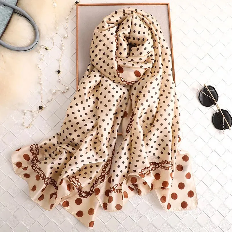 180*90cm Luxury Brand Women Summer Silk Scarves Shawls Lady Wrap Soft Female Echarpe Designer Beach stole Bandanna foulard pareo