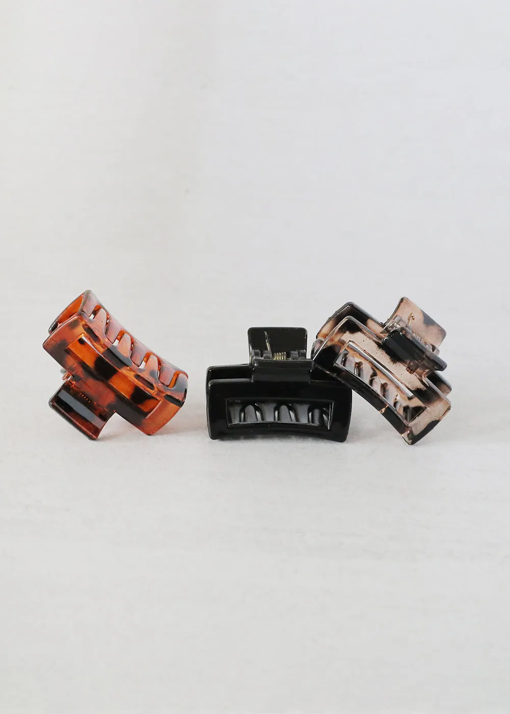 3-Piece Assorted Rectangle Mini Jaw Clip