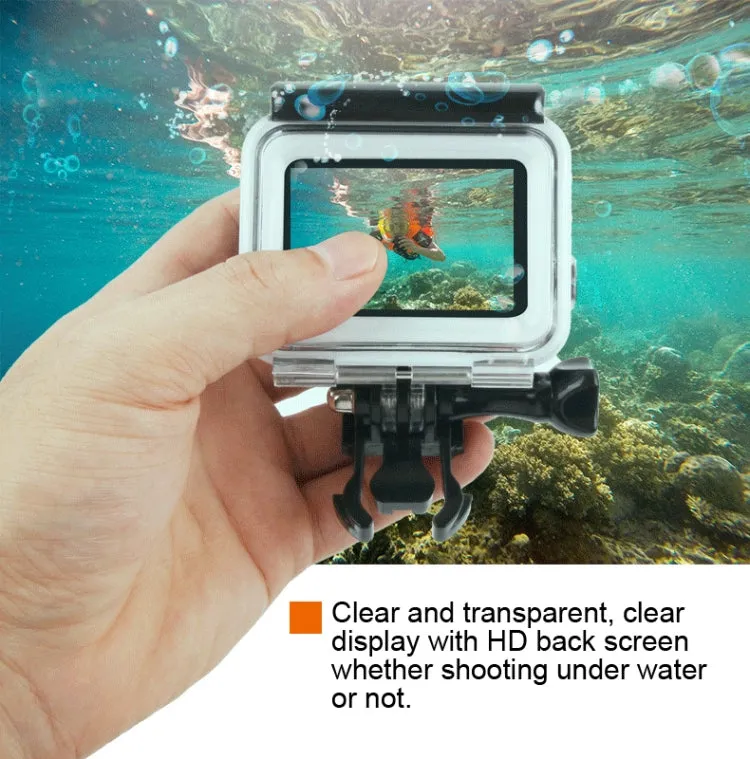 45m Waterproof Housing Protective Case   Touch Screen Back Cover for GoPro NEW HERO /HERO6 /5, with Buckle Basic Mount & Screw, No Need to Remove Lens