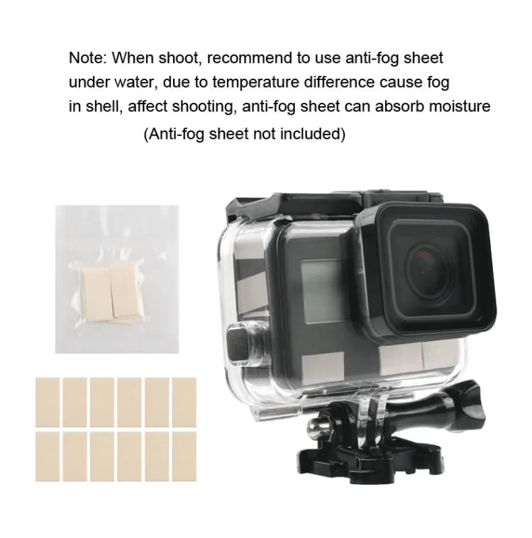 45m Waterproof Housing Protective Case   Touch Screen Back Cover for GoPro NEW HERO /HERO6 /5, with Buckle Basic Mount & Screw, No Need to Remove Lens