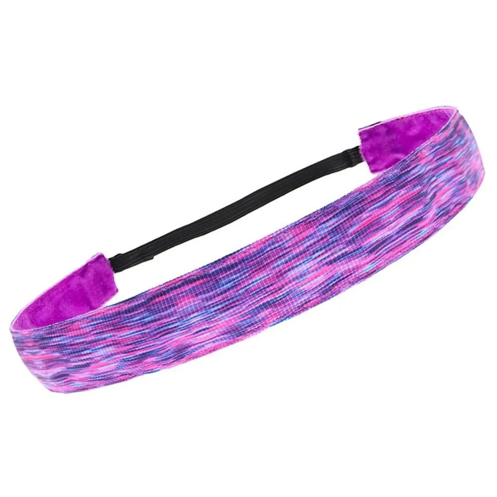 Adjustable No Slip Space Tie Dye Headband