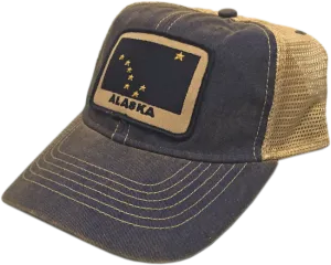 Alaska Flag Patch Trucker Baseball Hat