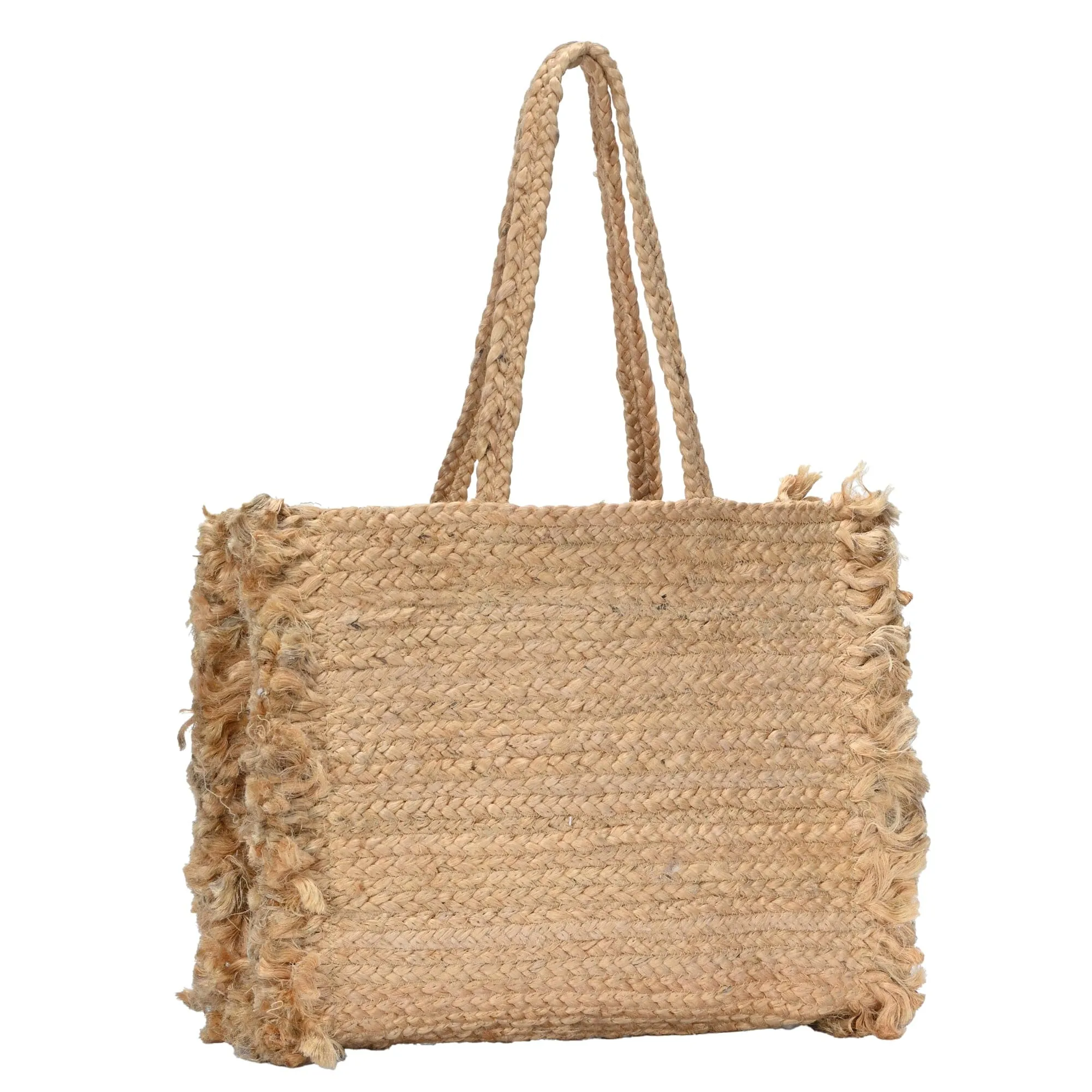 Antik Kraft straw beach bag tote bgaIn173