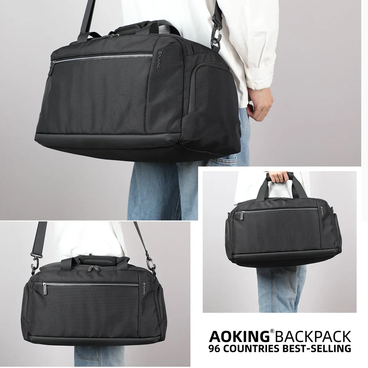 Aoking 3-in-1 Travel/Gym Smart Duffle Bag