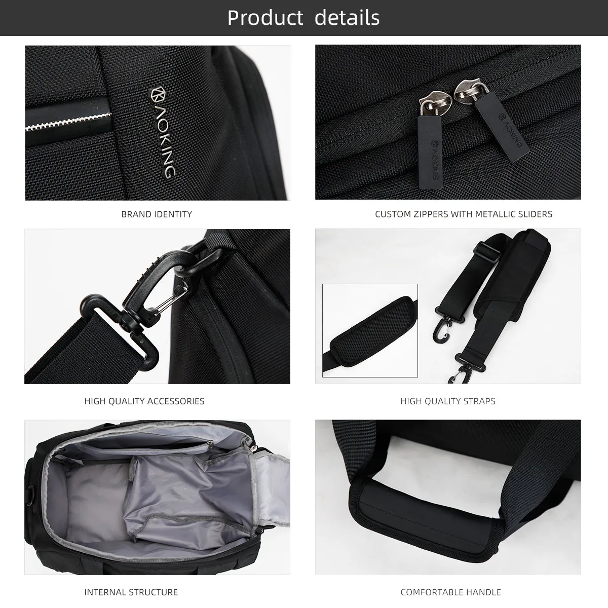 Aoking 3-in-1 Travel/Gym Smart Duffle Bag