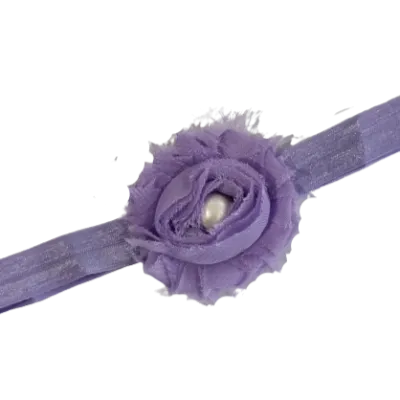 Baby and Toddler Soft Headband - Shabby Flower (22 Colours)