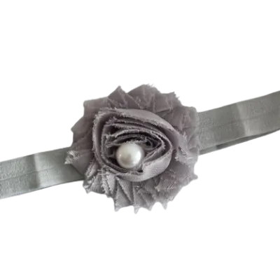 Baby and Toddler Soft Headband - Shabby Flower (22 Colours)