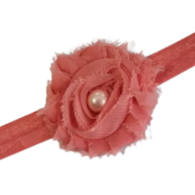 Baby and Toddler Soft Headband - Shabby Flower (22 Colours)