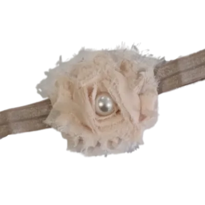 Baby and Toddler Soft Headband - Shabby Flower (22 Colours)