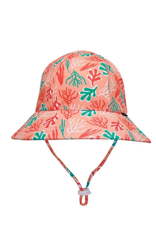 Bedhead Ponytail Swim Bucket Beach Hat - Coral