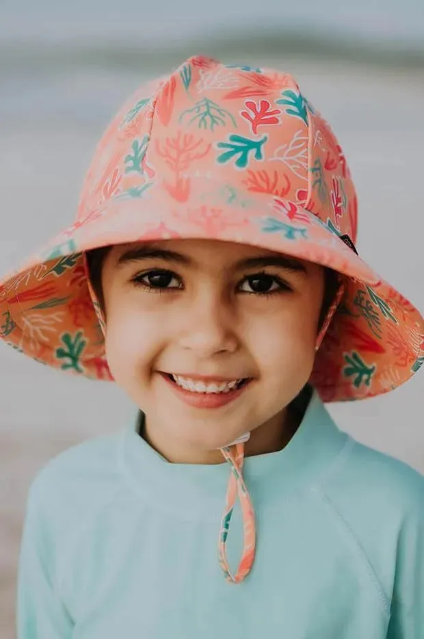 Bedhead Ponytail Swim Bucket Beach Hat - Coral