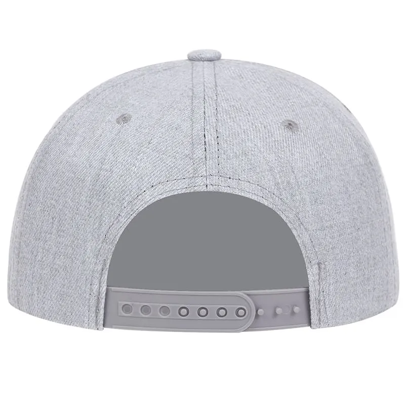 Biker Skull Gray Snapback Cap