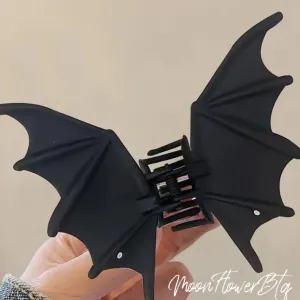 Black Bat Wing Hair Claw Clip