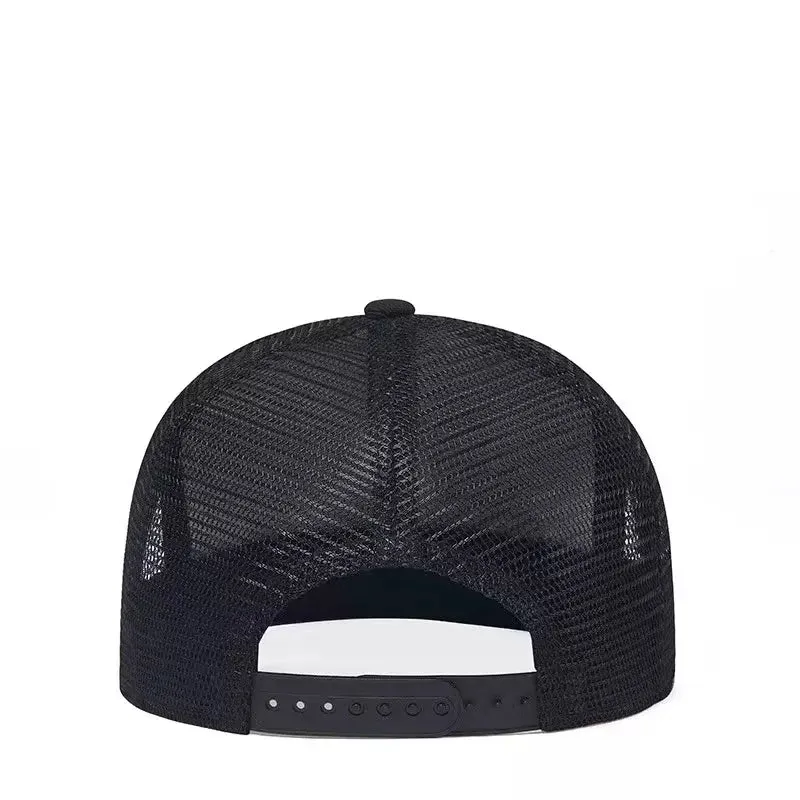 Black Camouflage Trucker Snapback Cap