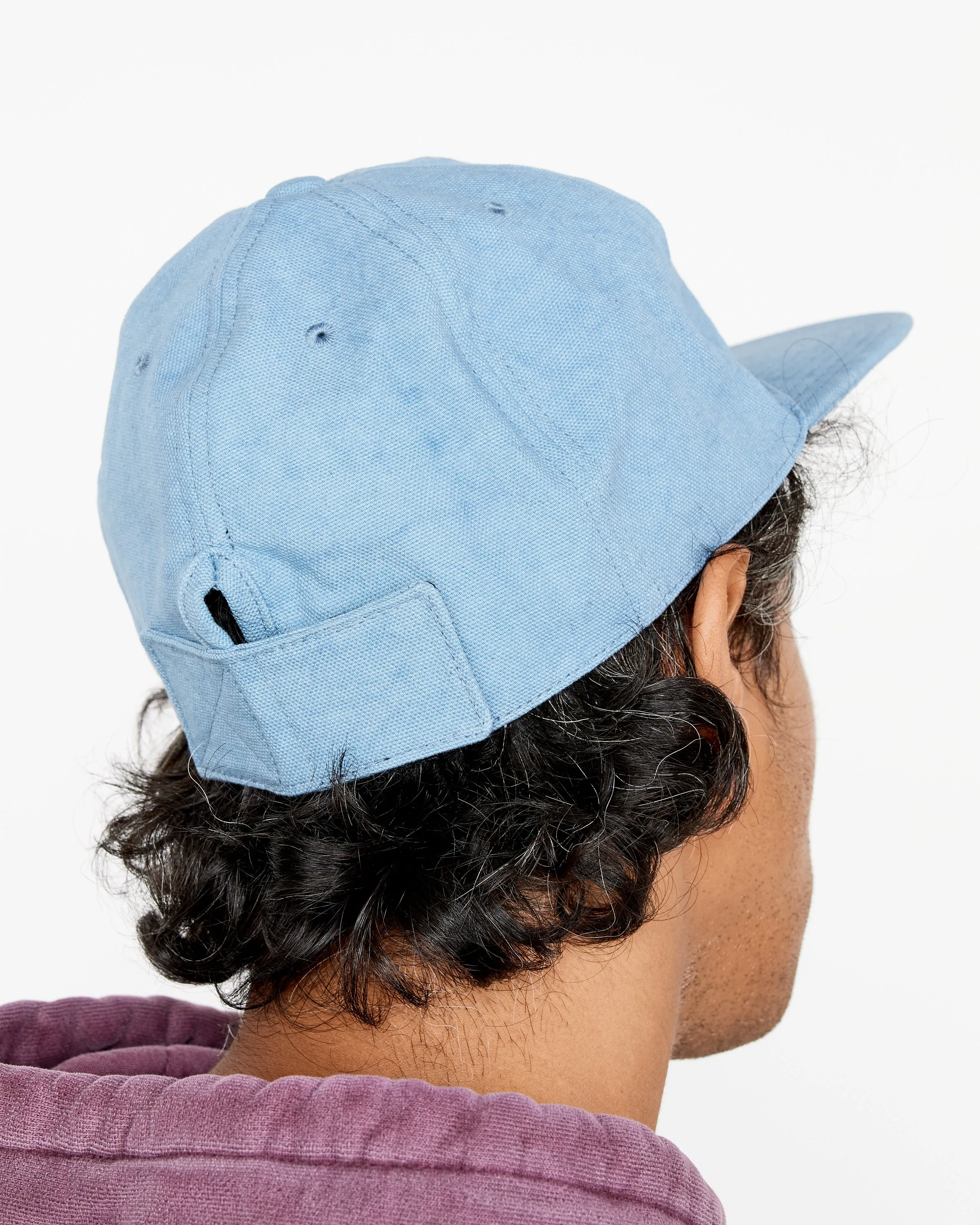 Canvas Velcro Back Cap in Adriatic