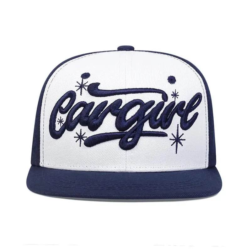 Cargirl Blue & White Snapback Cap