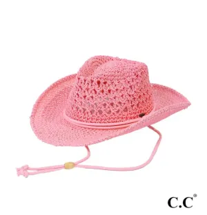 CC Open Weave Cowboy Beach Hats