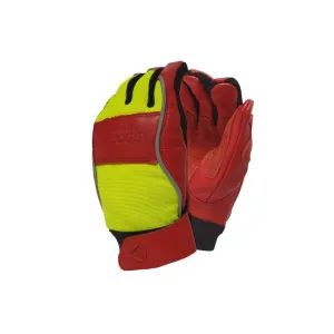 Chainsaw Gloves Red/Yellow