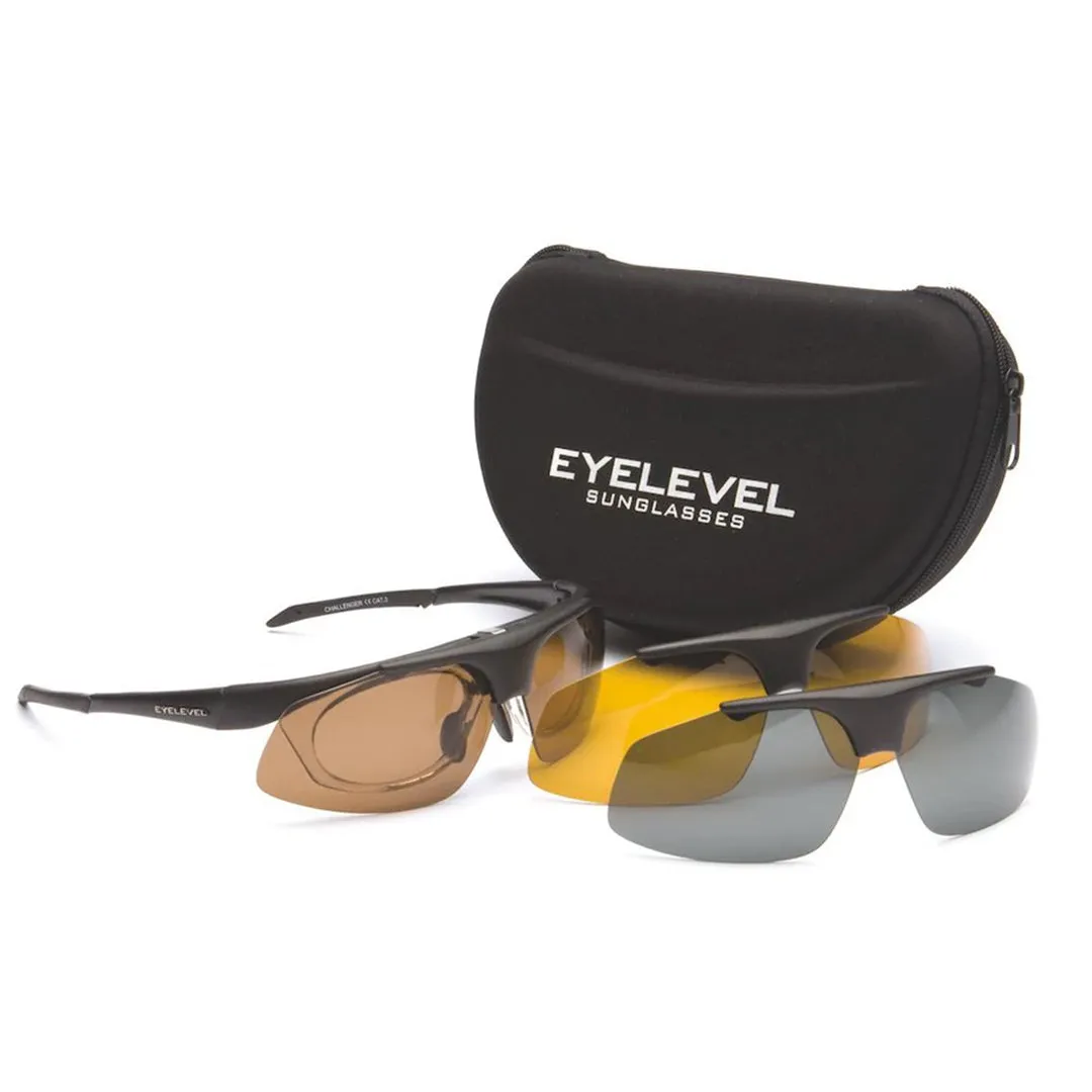 Challenger Interchangeable Silver Sunglasses by EYE LEVEL®