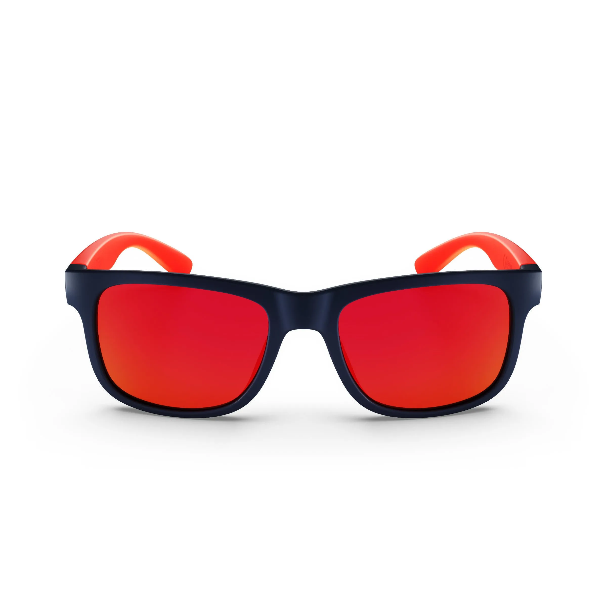 Children's sunglasses Quechua MH T140 for hiking, category 3 orange/dark blue