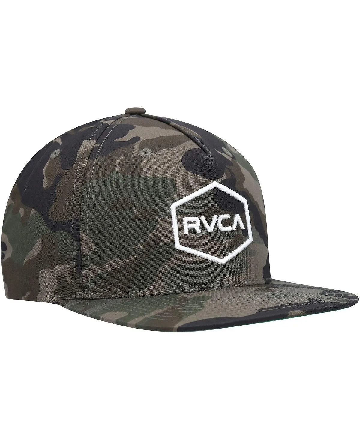 Commonwealth RVCA Men's Camouflage Adjustable Snapback Cap