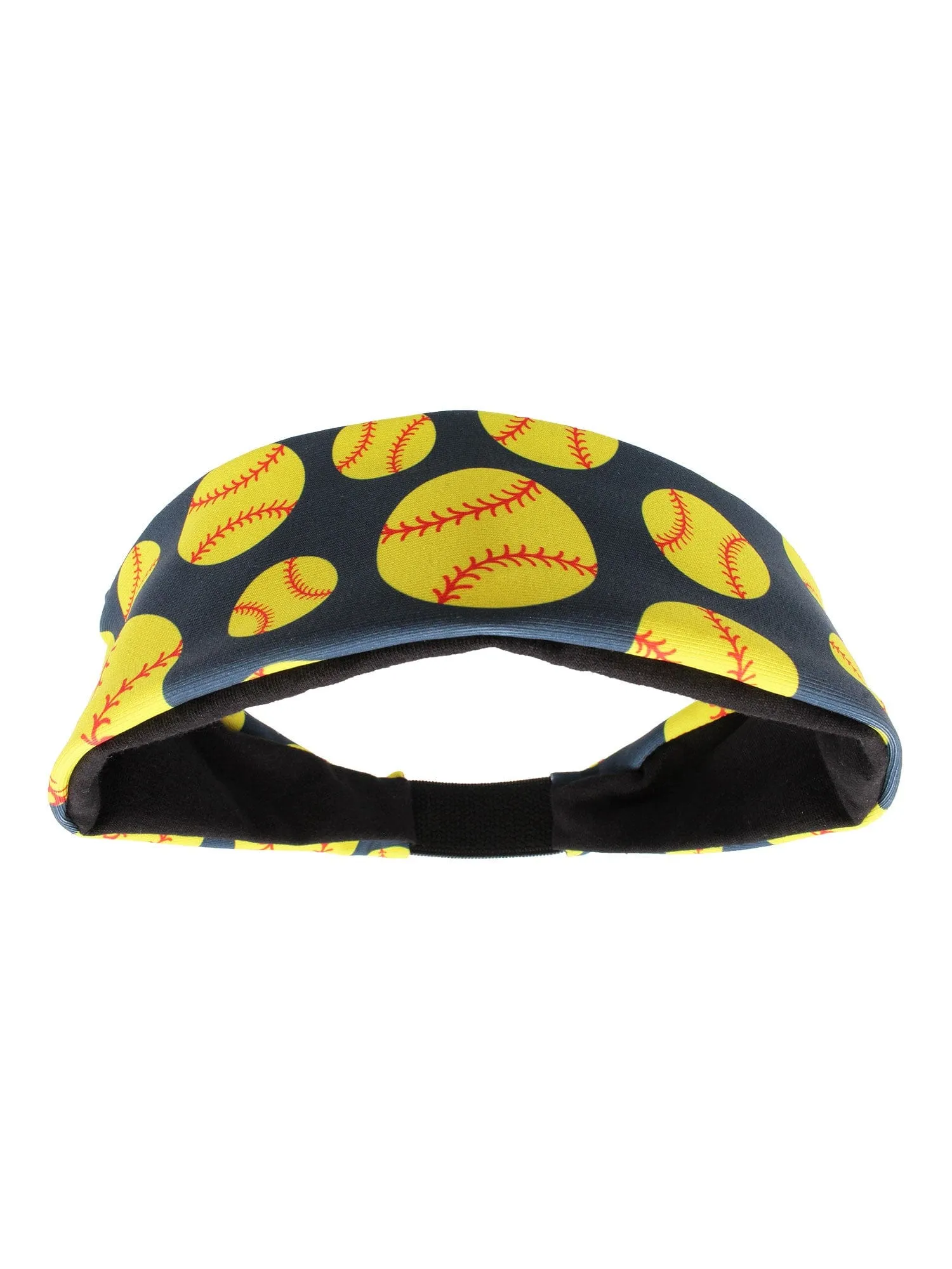 Crazy Softball Headband with Softball Logos