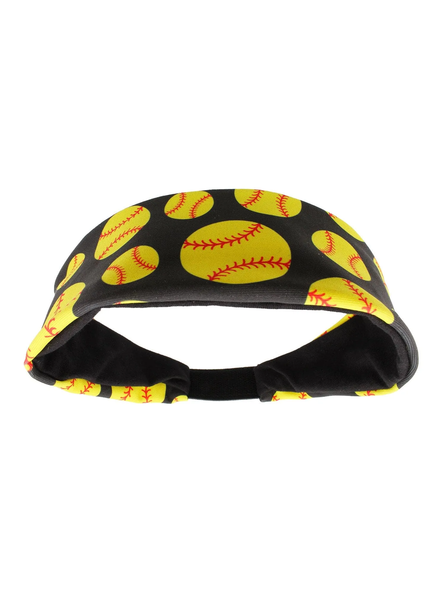 Crazy Softball Headband with Softball Logos