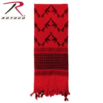 Crossed Rifles Shemagh Tactical Desert Keffiyeh Scarf