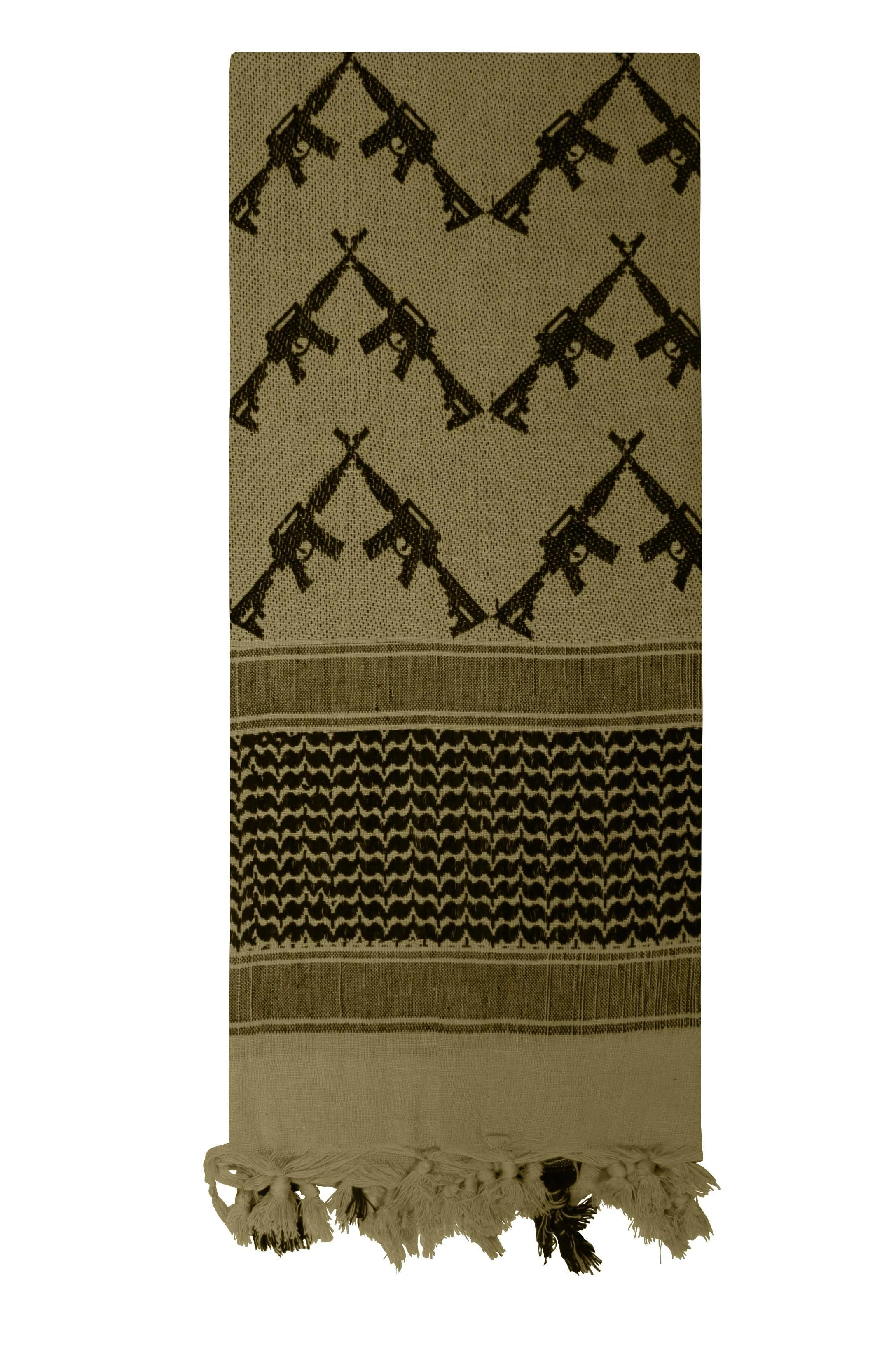 Crossed Rifles Shemagh Tactical Desert Keffiyeh Scarf