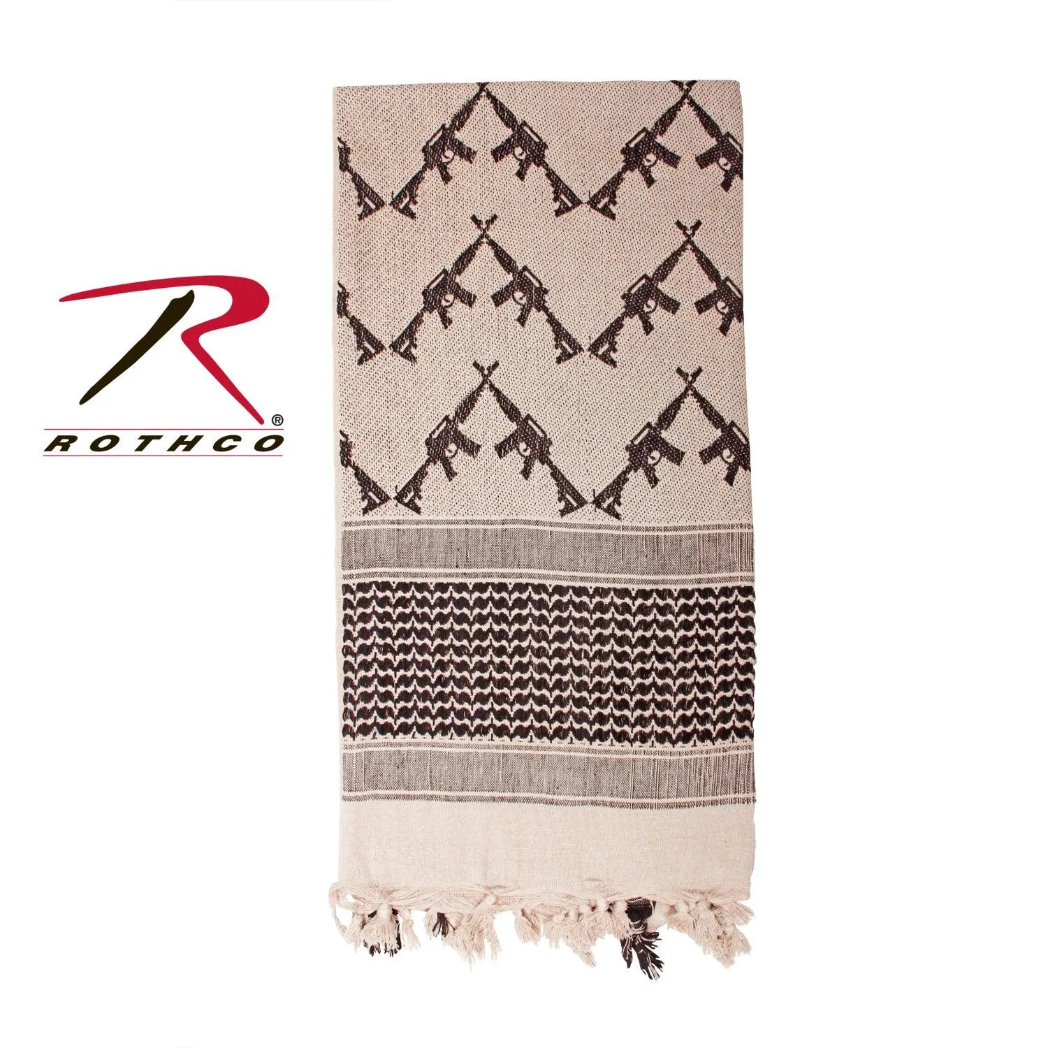 Crossed Rifles Shemagh Tactical Desert Keffiyeh Scarf