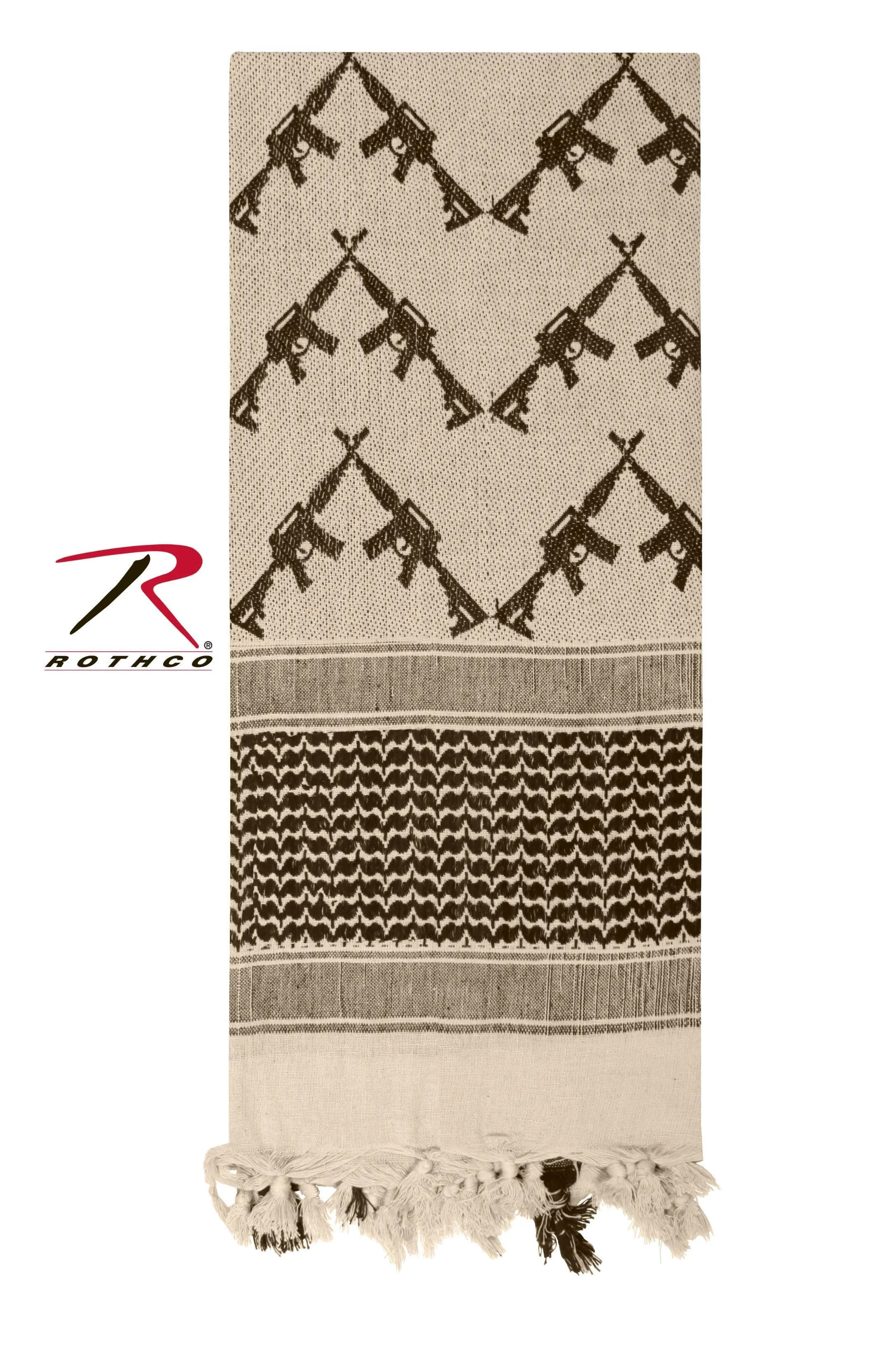 Crossed Rifles Shemagh Tactical Desert Keffiyeh Scarf