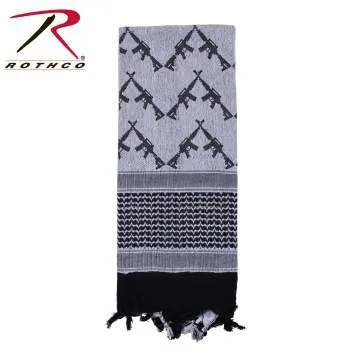 Crossed Rifles Shemagh Tactical Desert Keffiyeh Scarf