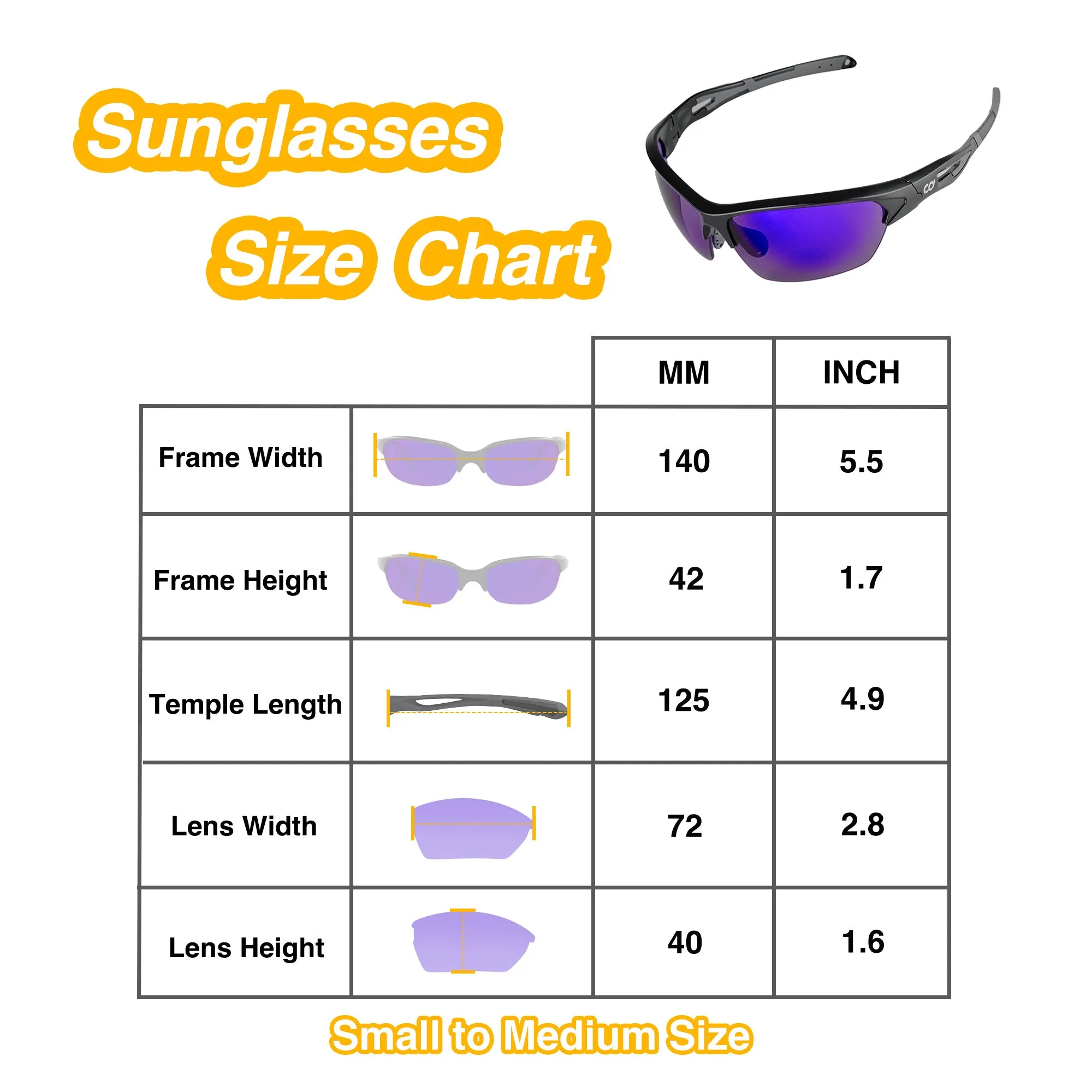 CyclingDeal Professional Wrap-Around Bike Cycling Sunglasses with 3 Pairs of Interchangeable Lenses - 100% UV400 Protection - Super Light & Durable, Anti-Scratch Design - with Anti-Slip Elastic Strap