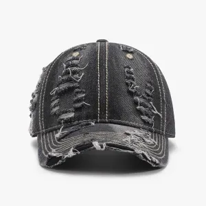 Distressed Adjustable Cotton Baseball Cap