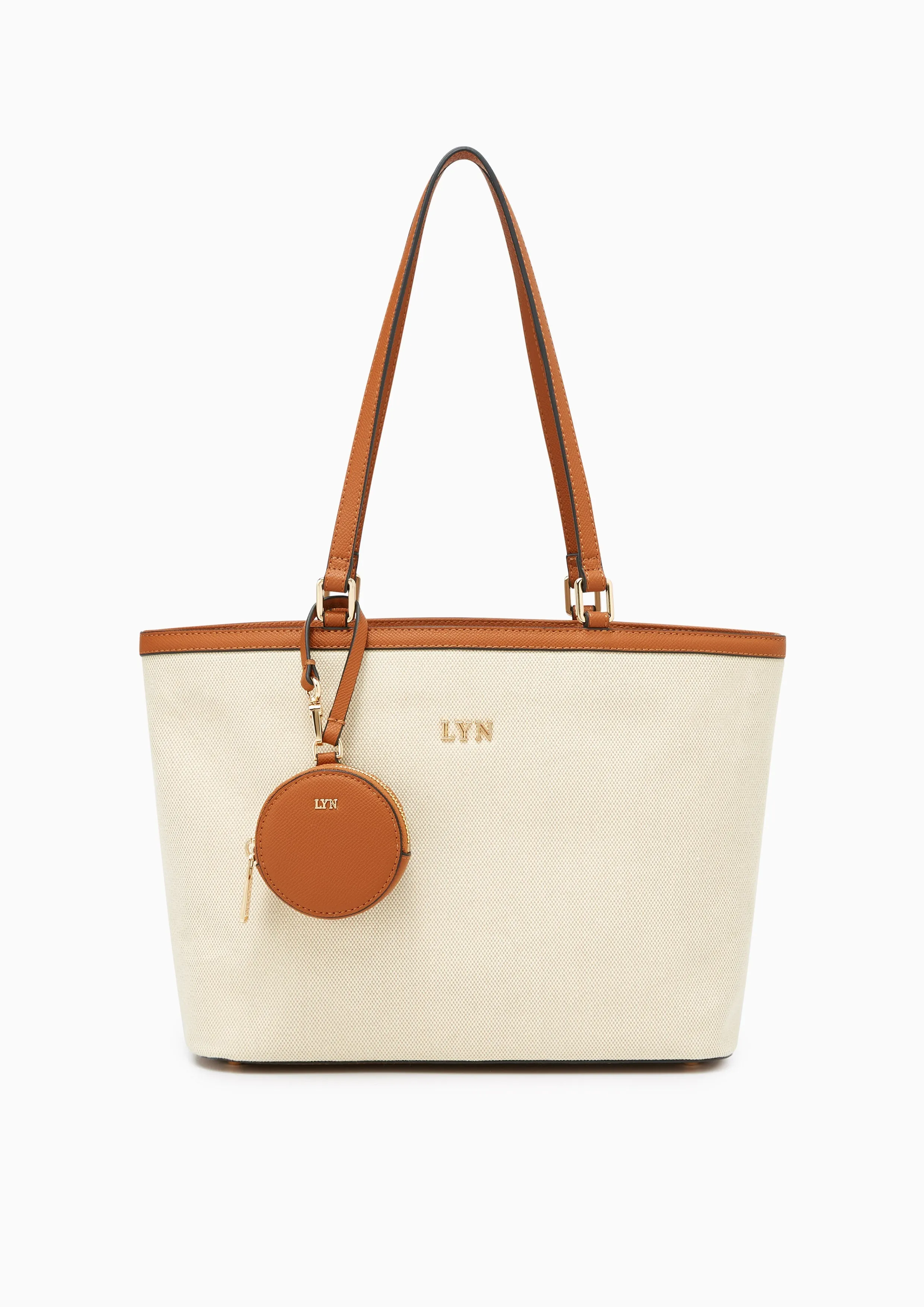 Double L Tote Bag Brown