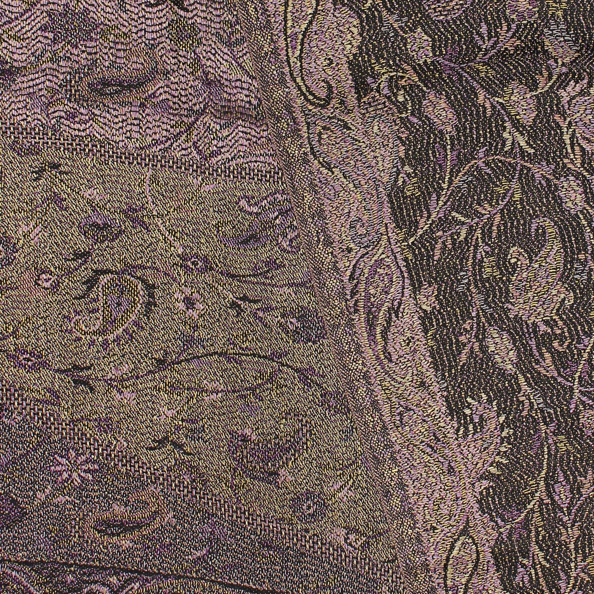 Enchanting Bronze Paisley Jacquard Scarf