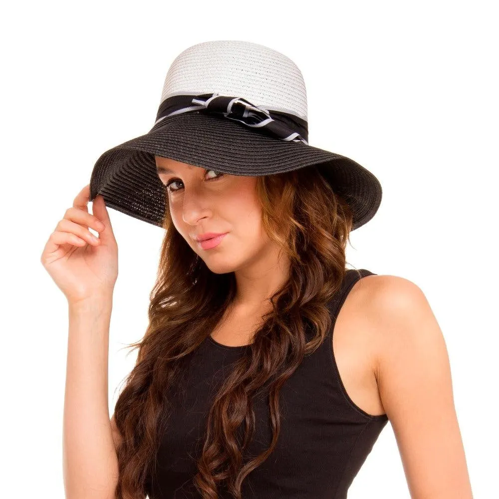 FabSeasons Black Beach Floppy Sun Hat