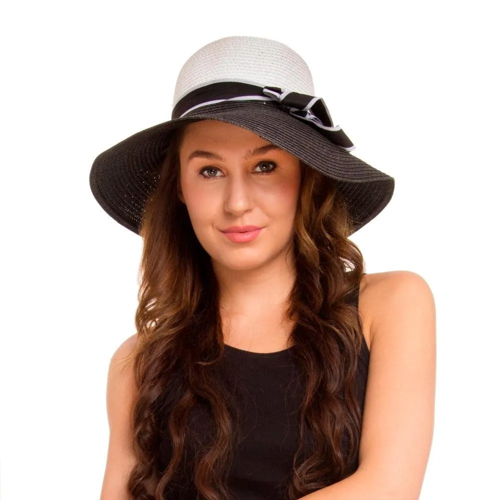 FabSeasons Black Beach Floppy Sun Hat