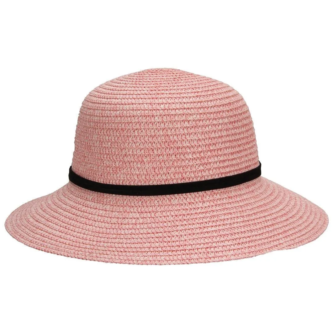 FabSeasons Short Falling Brim Pink Beach and Sun Hat