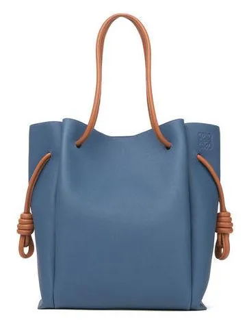 Flamenco Knot Tote Bag Varsity Blue/Tan