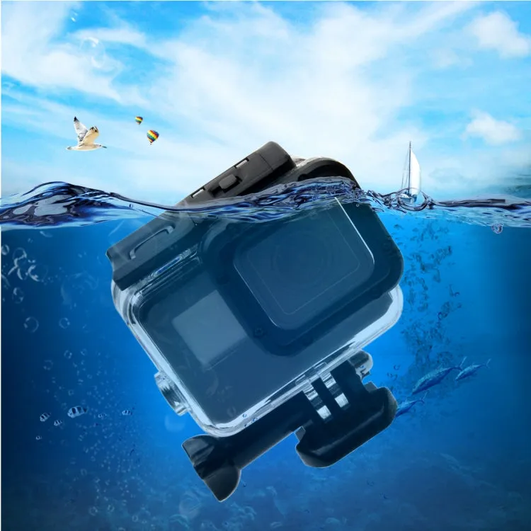 For GoPro HERO6 /5  30m Waterproof Housing Protective Case   Hollow Back Cover with Buckle Basic Mount & Screw, No Need to Disassemble Lens(GP413)