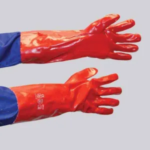 GRANGE PVC MEDIUM WEIGHT GLOVE - RED 38CM