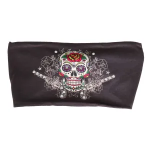 Hot Leathers Sugar Skull Guns EZ Band RWD1003