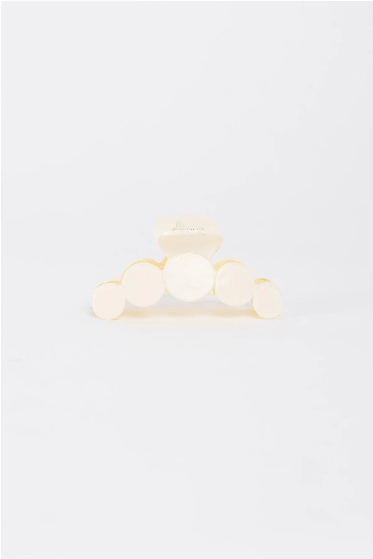 Ivory "Bubble" Glossy Hair Clip /3 Pieces