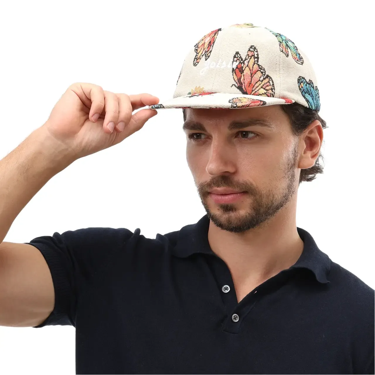 Joisiv Butterflies Beige Baseball Cap