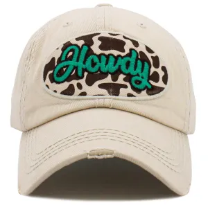 KBV-1495 Howdy Cow Print Stone