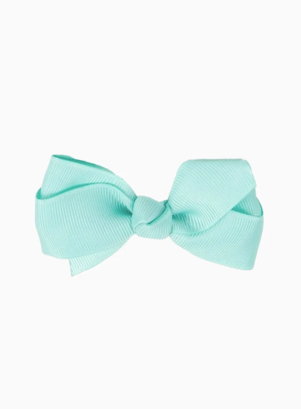 Large Bow Hair Clip in Aqua