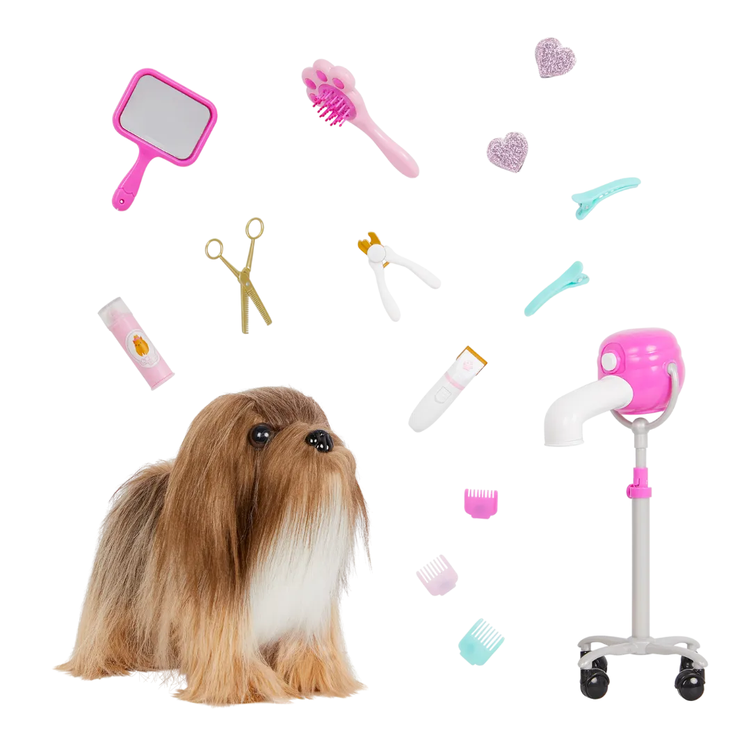 Lhasa Apso Hair Play Pup