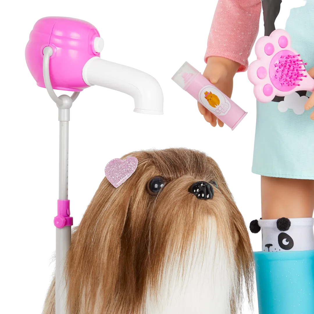 Lhasa Apso Hair Play Pup