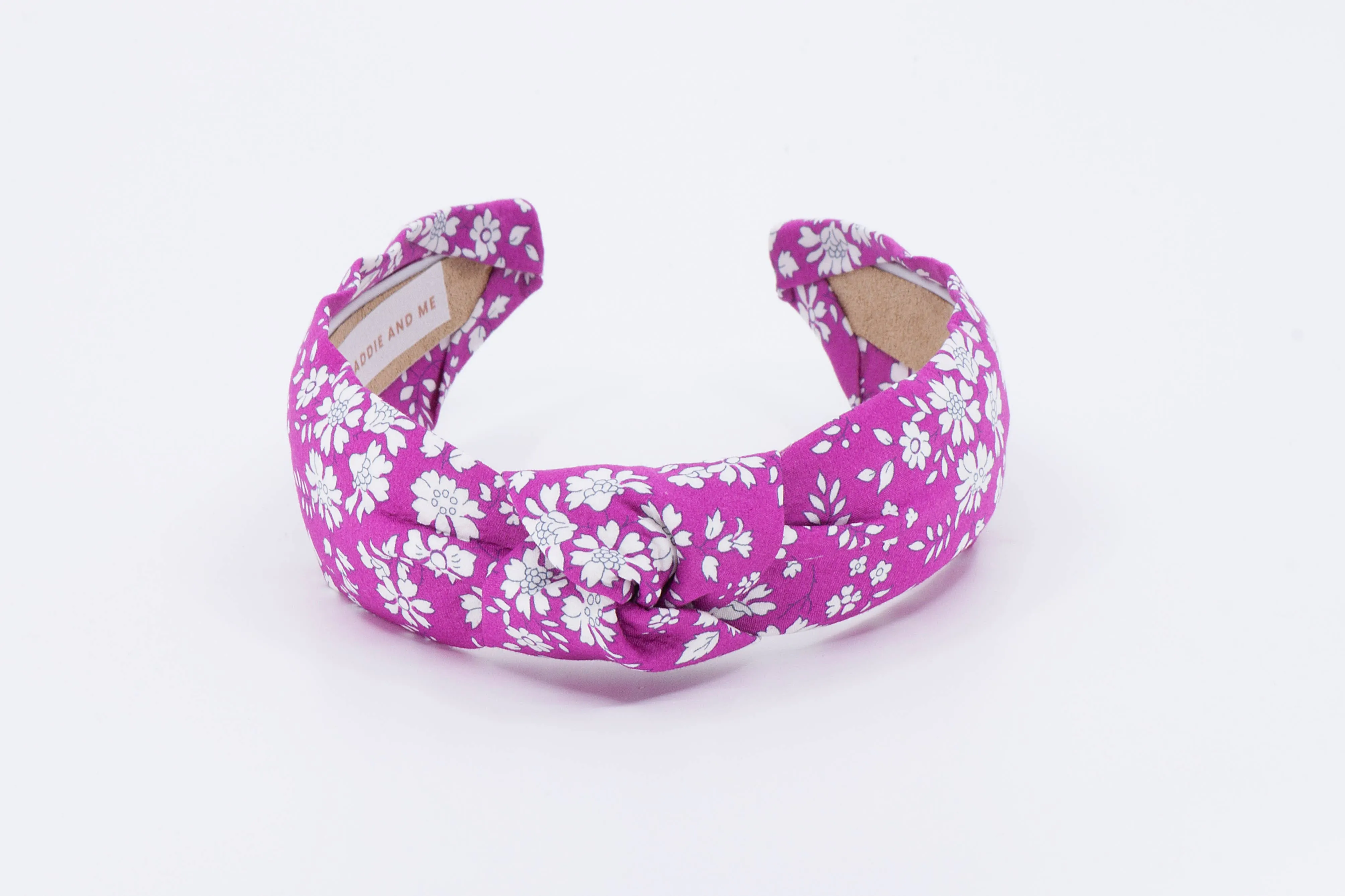 Liberty of London Bright Berry Pink Floral Knot Headband